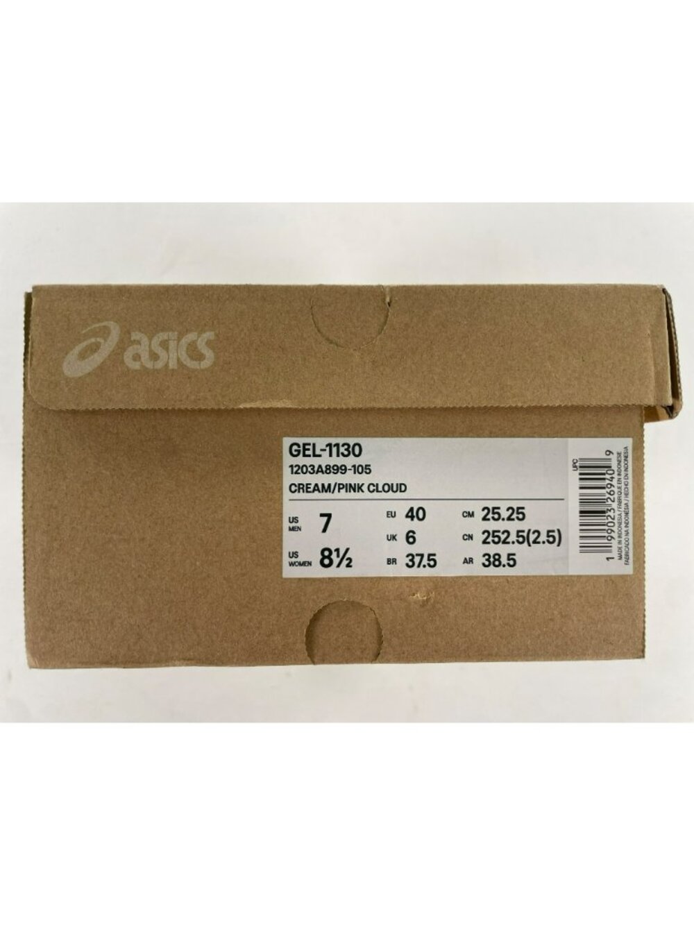 Asics Gel-1130 Shoes Cream/Pink Cloud Running Sneakers Men's Sz 7 Wmn's 8.5 NEW - Picture 10 of 11